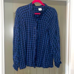Cabi women’s checkered blouse
